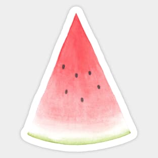 Watermelon Triangle ~ Watercolor Fruit Painting Sticker